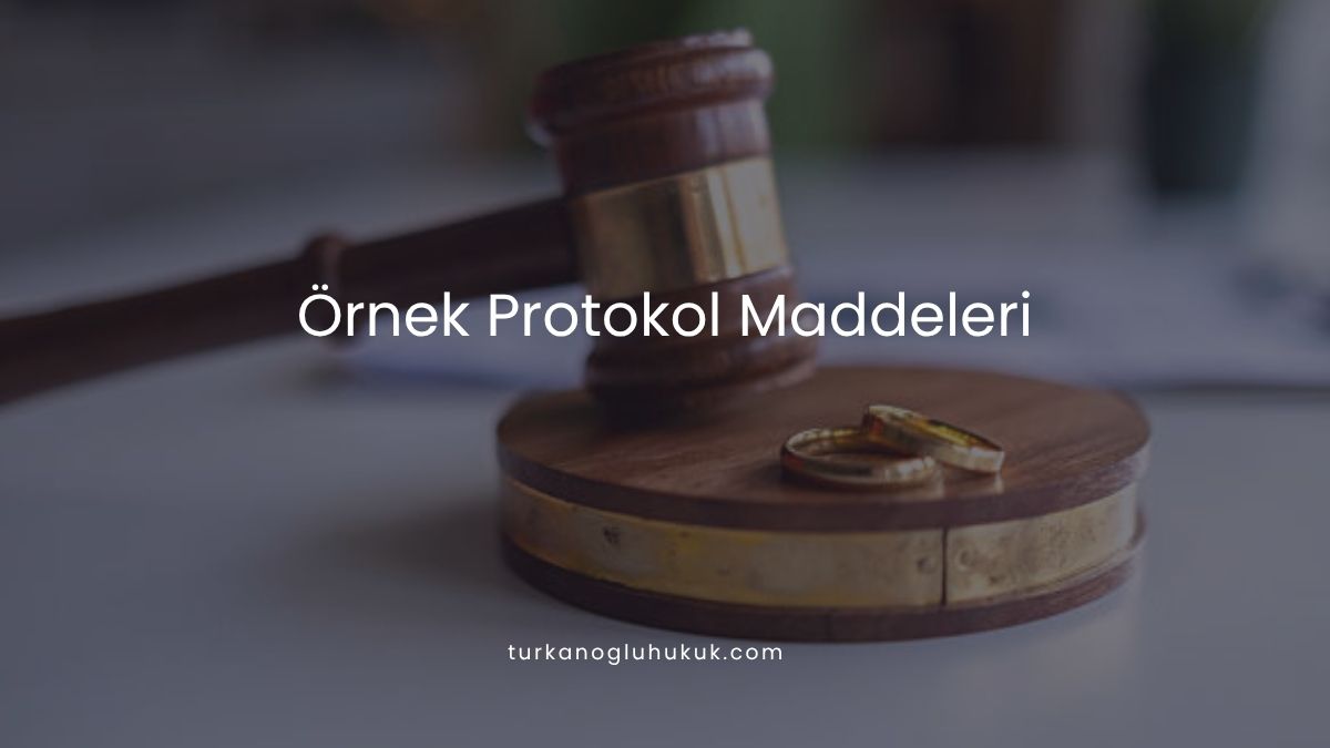 Örnek Protokol Maddeleri